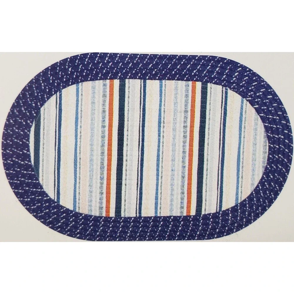 Oval Braided Kitchen Accent Rug (18